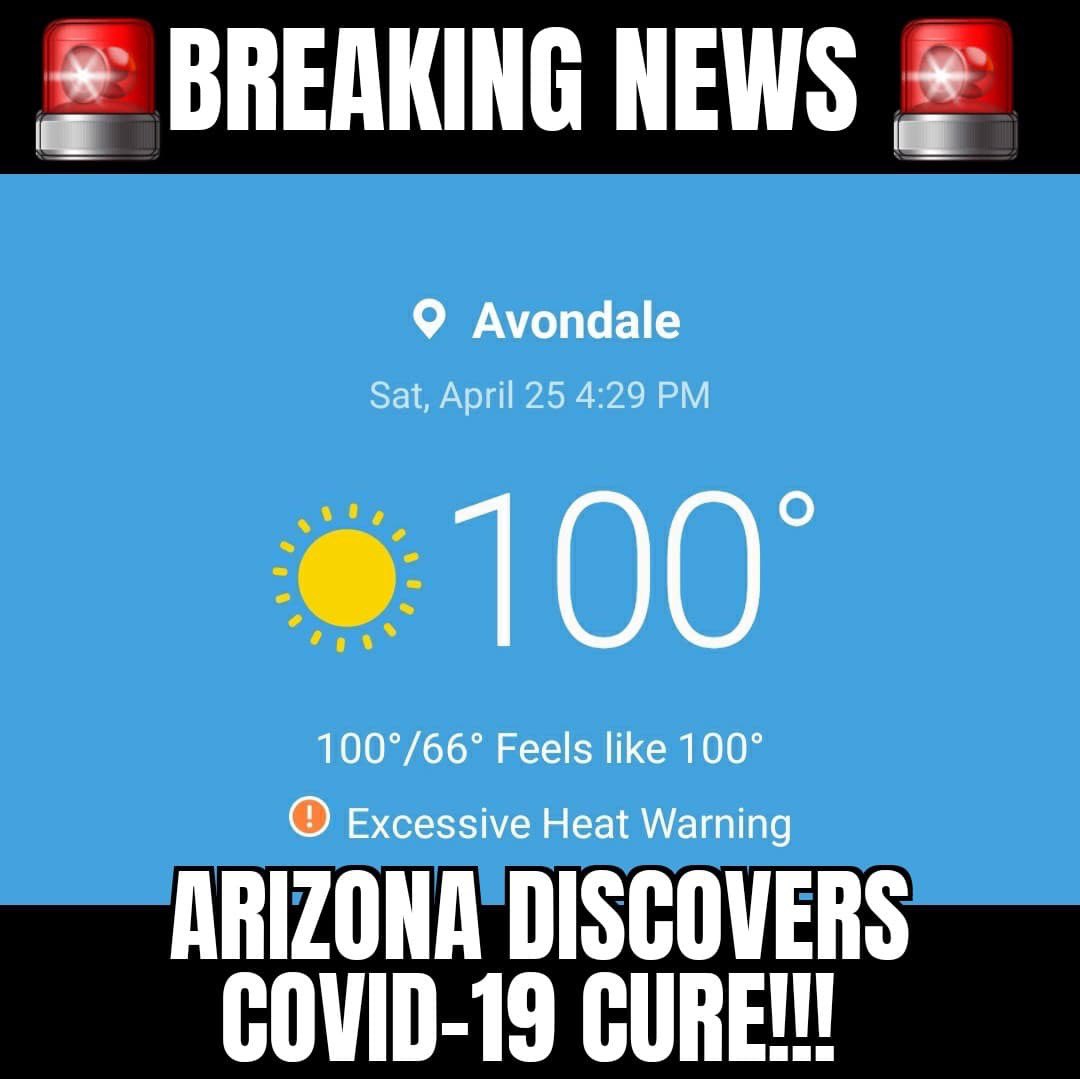 ThatParentP4P's tweet photo. GO OUTSIDE #AZ
Sunshine ☀️ kicks KungFlu’s ass!!
#UVcure #UVkillsCOVID #GetSun https://t.co/lLaSu19pYf