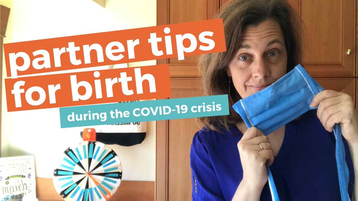 Partner Tips for Birth During the Coronavirus pandemic. Includes how to effectively communicate while wearing a mask. youtu.be/dEhNAMb2W-k