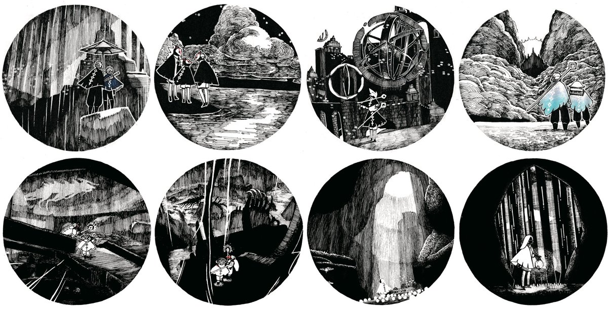 Uzivatel ずみ Na Twitteru 丸い風景絵まとめてみたけど 缶バッチみたいでかわいい