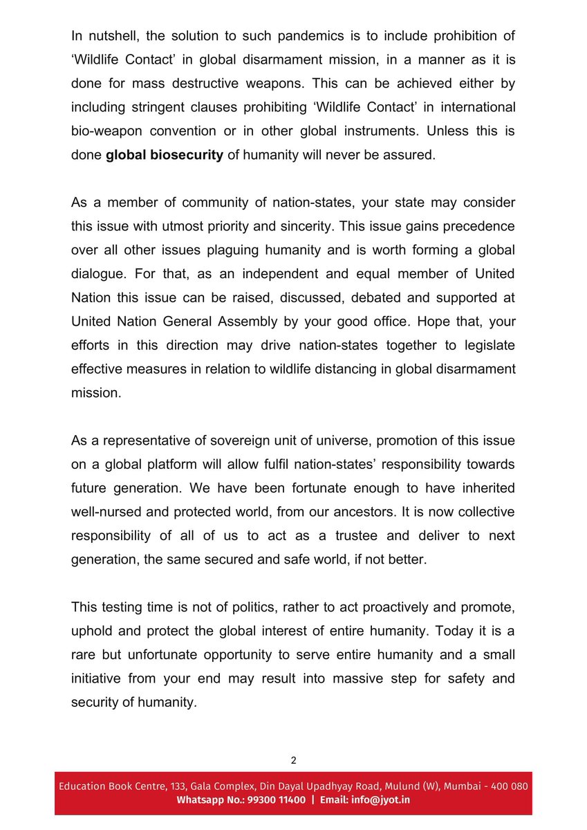 IndiaJyot's tweet photo. @realDonaldTrump @RobertDowneyJr
𝐃𝐨 𝐧𝐨𝐭 𝐦𝐢𝐬𝐬 𝐭𝐡𝐞 𝐨𝐩𝐩𝐨𝐫𝐭𝐮𝐧𝐢𝐭𝐲 to deliver justice to entire humanity. #savehumanity from pandemics letter from 𝐉𝐚𝐢𝐧𝐚𝐜𝐡𝐚𝐫𝐲𝐚 𝐘𝐮𝐠𝐛𝐡𝐮𝐬𝐡𝐚𝐧𝐬𝐮𝐫𝐢 enclosures https://t.co/BGZK5UkNc7 #globalbiosecurity #covid_19 https://t.co/NfaWqBVacR