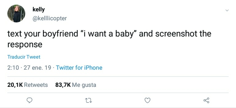 One direction as "I want a baby" responses; a thread: