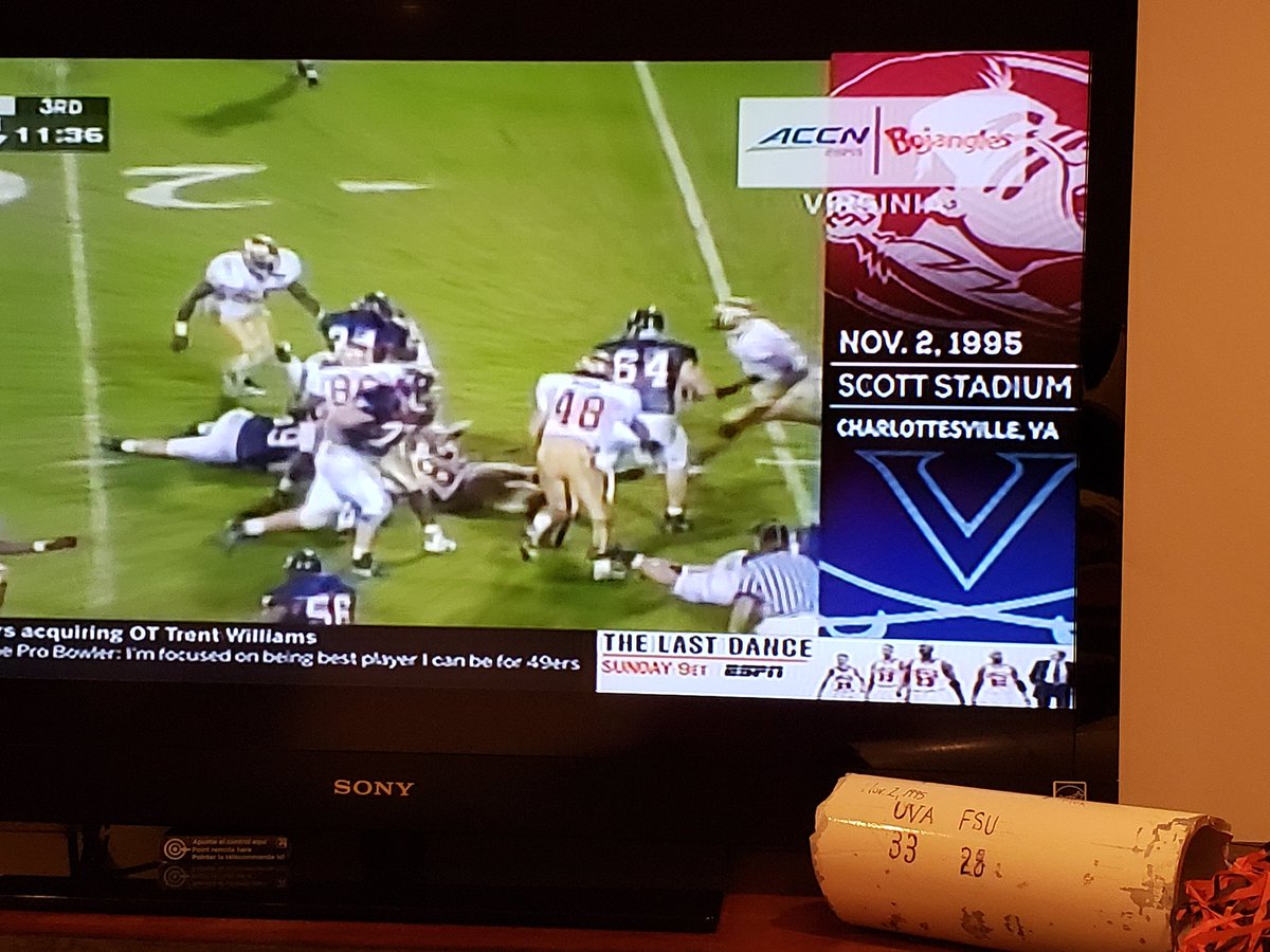 HoosLiz's tweet photo. Enjoying watching @accnetwork UVA takeover with the best @UVA souvenir I have. https://t.co/LQU7PC9fvb
