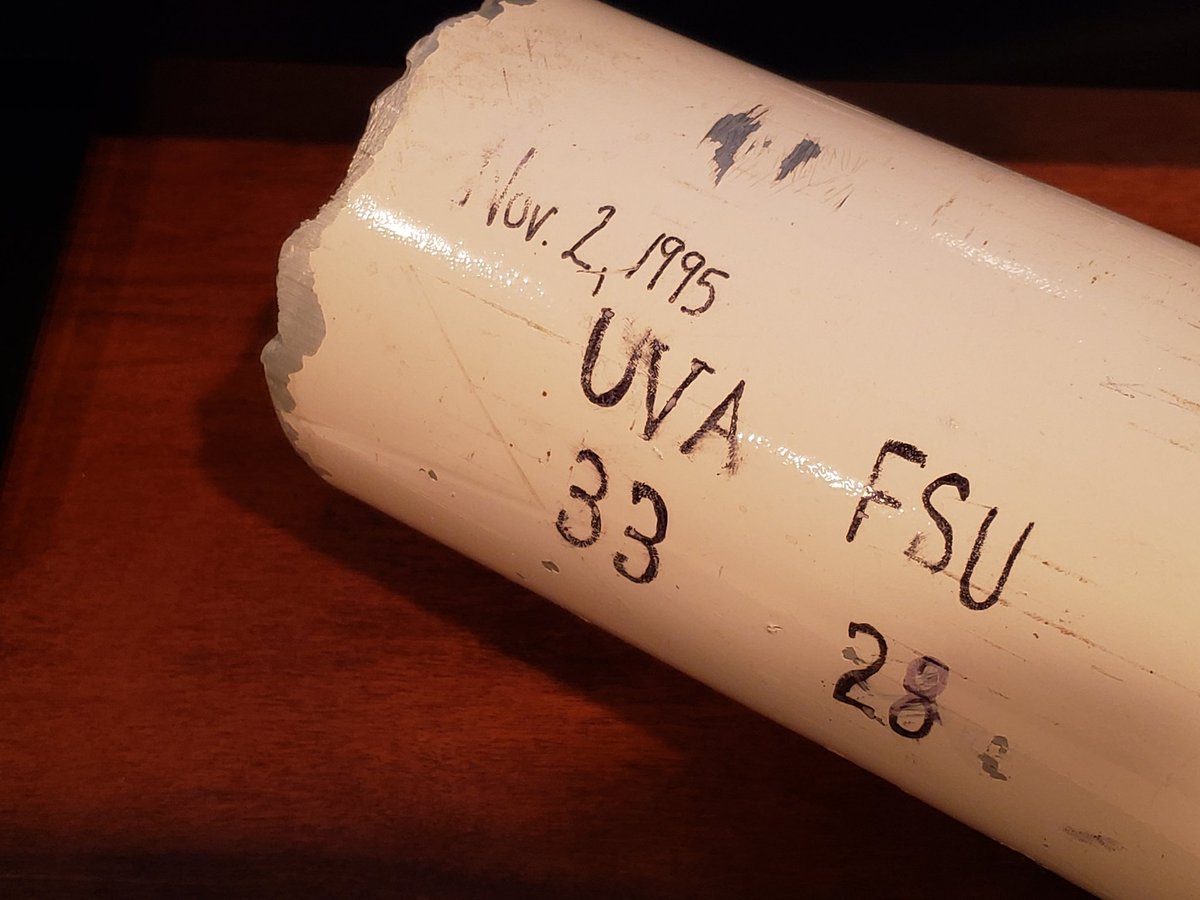 HoosLiz's tweet photo. Enjoying watching @accnetwork UVA takeover with the best @UVA souvenir I have. https://t.co/LQU7PC9fvb