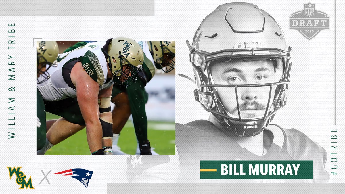 William & Mary Tribe Football (@wmtribefootball) on Twitter photo W&M ➡️ <a href="/Patriots/">New England Patriots</a>
All-American Bill Murray signs with the Patriots❗️
📰 bit.ly/3cOypMc
#GoTribe | #TribeInTheNFL W&M ➡️ <a href="/Patriots/">New England Patriots</a>
All-American Bill Murray signs with the Patriots❗️
📰 bit.ly/3cOypMc
#GoTribe | #TribeInTheNFL