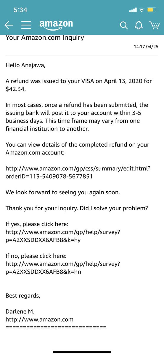  @AmazonHelp  @amazon so after the fact I prove my point you still try to make it look like I’m being fraudulent. Y’all trying to cover y’all ass. You sent me a message saying u refunded my shit a while ago but never did. That was for the canceled item