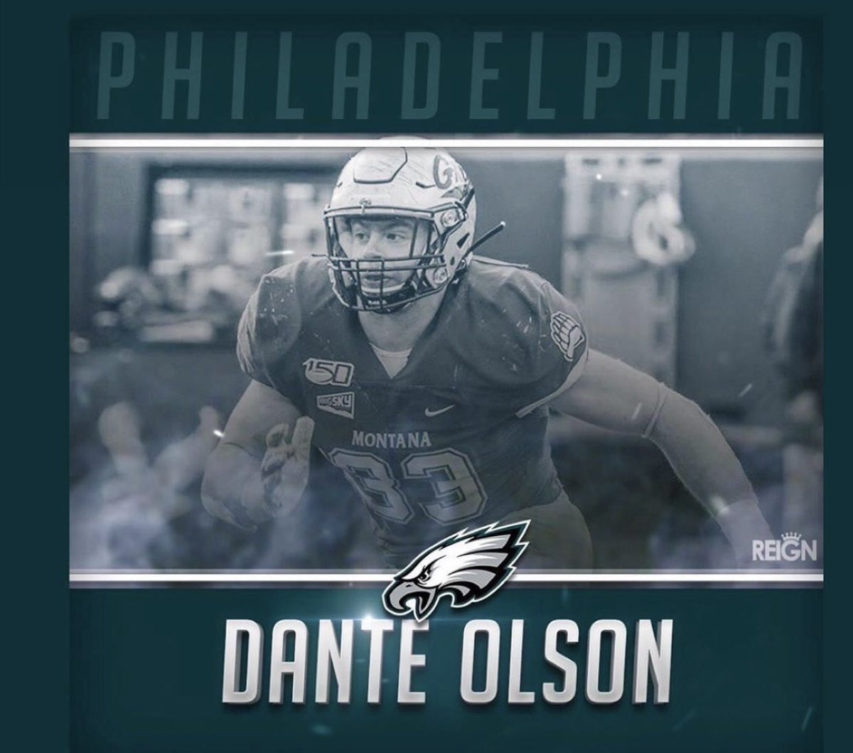 TablerockSports's tweet photo. Medford’s Dante Olson, former Cascade Christian Challenger and Montana Grizzlie headed to the Philadelphia Eagles.  Congratulations ! https://t.co/5APekBYXwE
