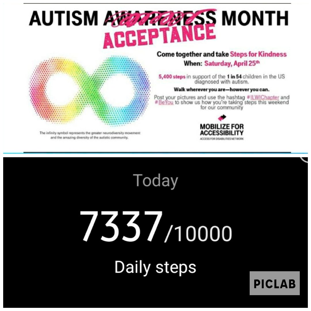 Oops, overdid it! My heart was in the right place! #beyou #AutismAcceptanceMonth #ilwichapter
