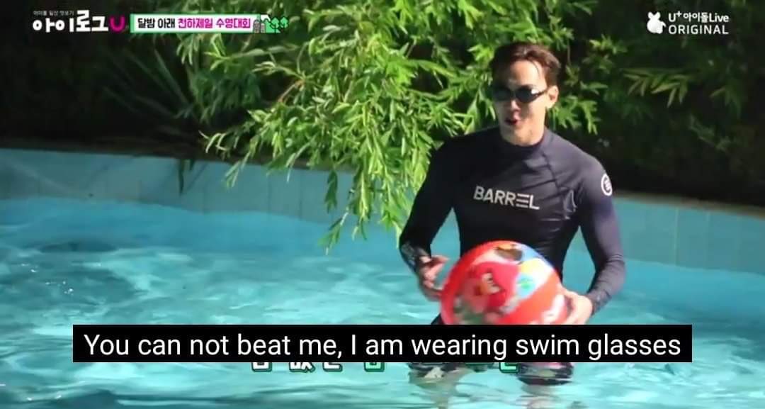 you cannot beat shownu, he is wearing goggles  @OfficialMonstaX