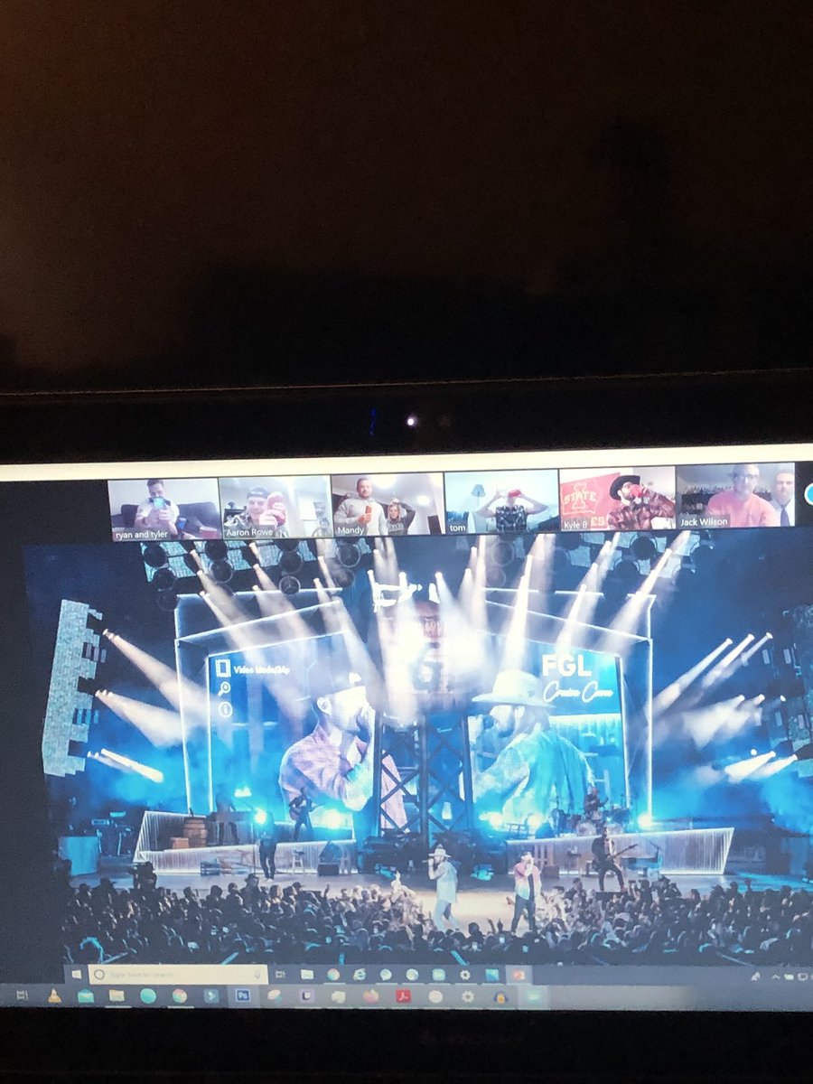 ry_hermes's tweet photo. We had a virtual concert tonight because we were supposed to see @michaelfranti @OldDominion @FLAGALine @kennychesney  at @millerpark tonight https://t.co/ALb1s4li8Z
