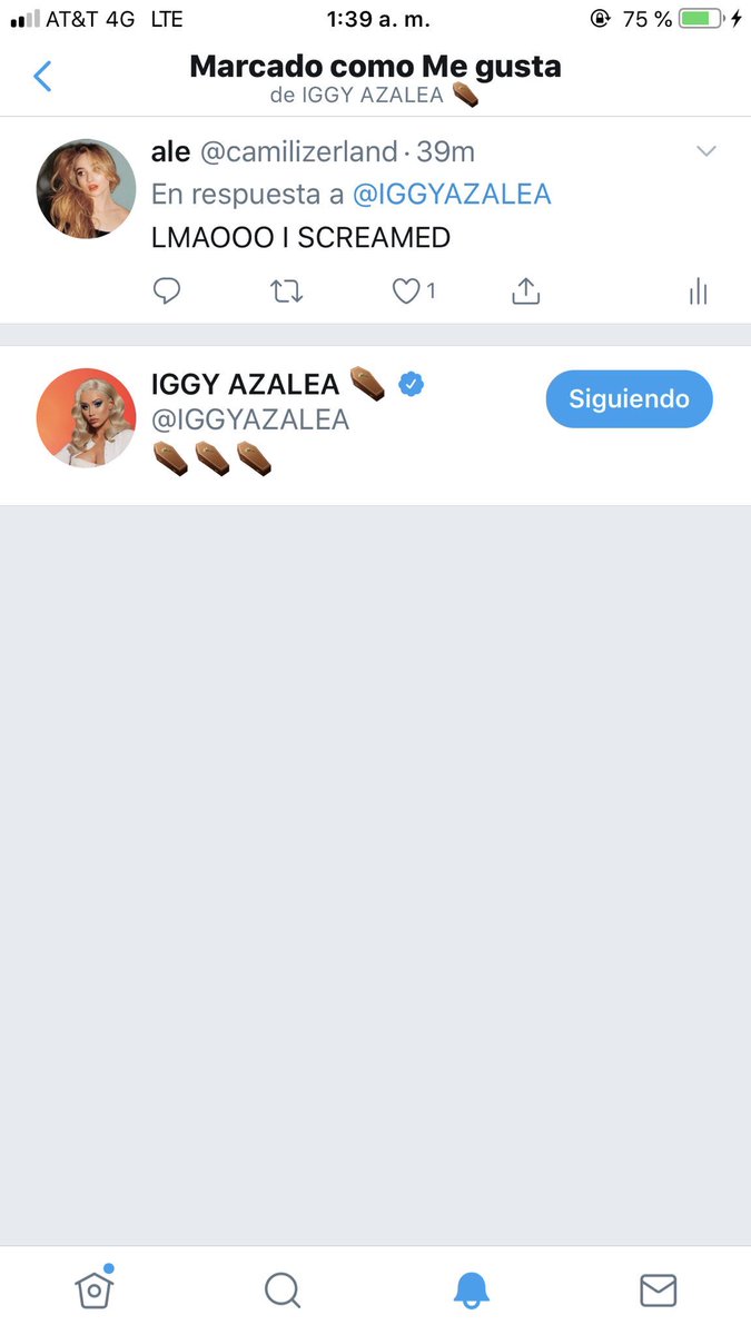 :¨·.·¨:  `·.. ✎..iggy azalea liked my tweet {17.03.19}