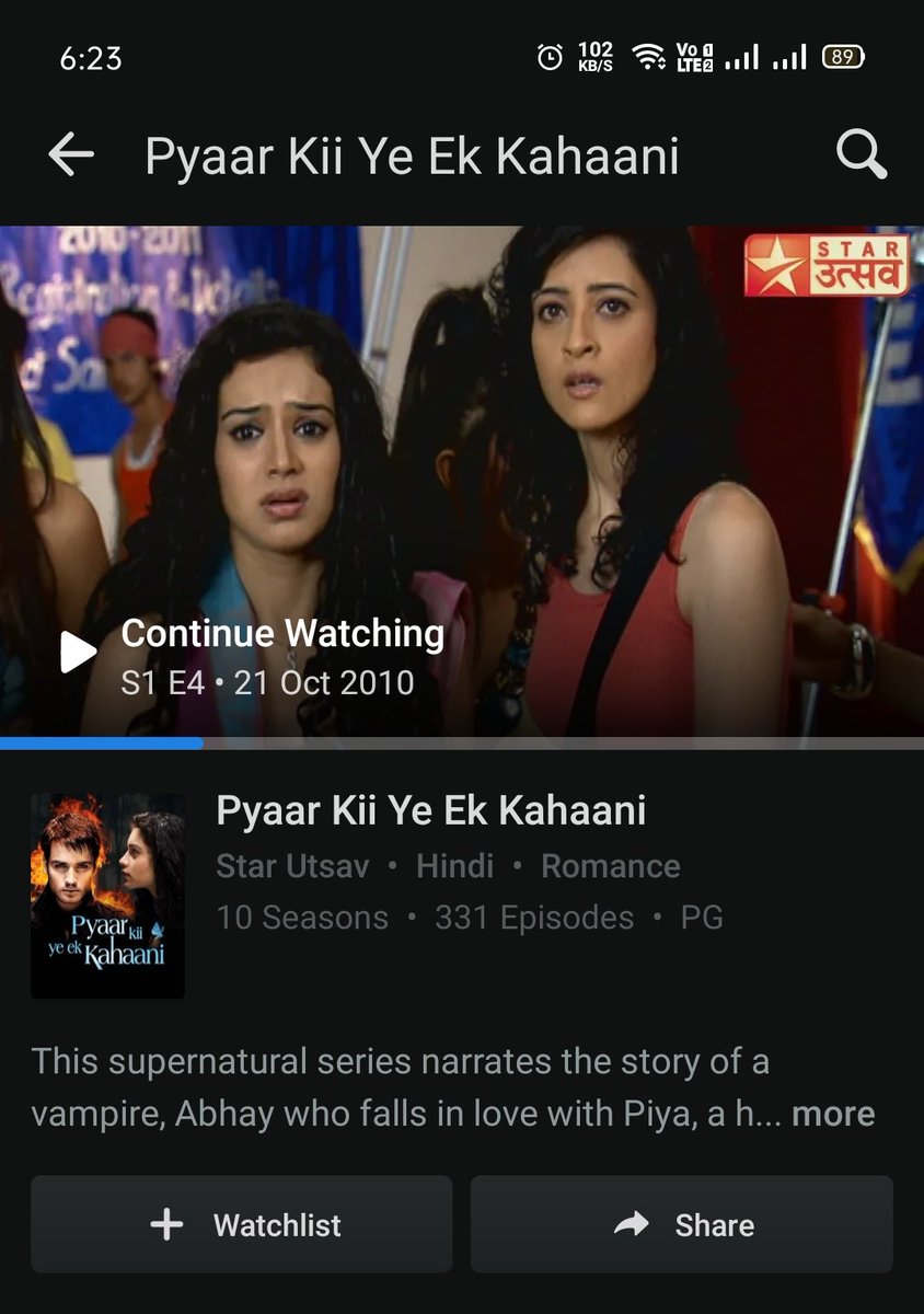 I think it's 6th time I started watching this amazing TV show , ❣️ it

#pyaarkiyehekkahaani