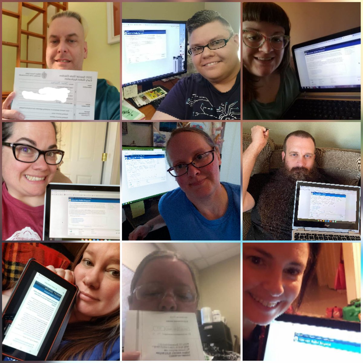 GISHSoFluffy's tweet photo. #TheBallotBunch registered to vote by mail today for #GISH. You should, too! https://t.co/livsQILiAS