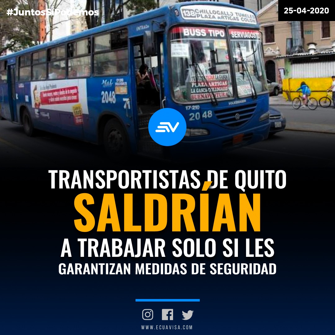 🔴 #Coronavirus | ¿Cuántos #buses circularán en #Quito desde el 4 de mayo de 2020? ¿Qué protocolos de seguridad se han planificado? MIRA EL VIDEO: bit.ly/2Y5718p