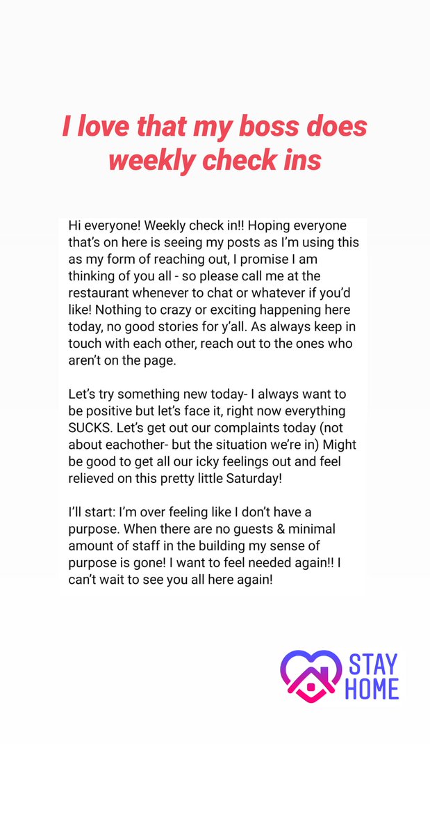 Linci_Beckford's tweet photo. Awwww...My boss does weekly check ins. ❤❤❤❤ #AloneTogether #QuarantineLife #GirlBoss https://t.co/MxXzjJlGA7