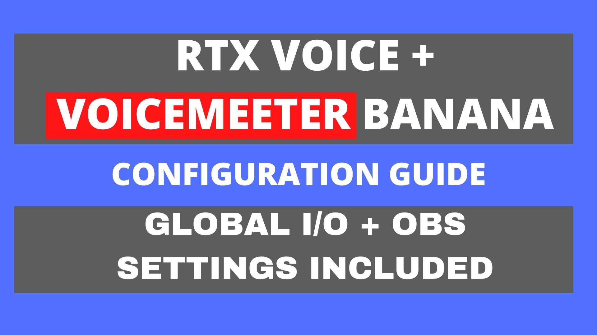 Andrew Alliance How To Configure Nvidia Rtx Voice With Voicemeeter Banana And Obs I M Aware That The Ai Was Learning As I Was Typing I Left It In The Andrew Alliance How To Configure Nvidia Rtx Voice With Voicemeeter Banana And Obs I M Aware That The Ai Was Learning As I Was Typing I Left It In The