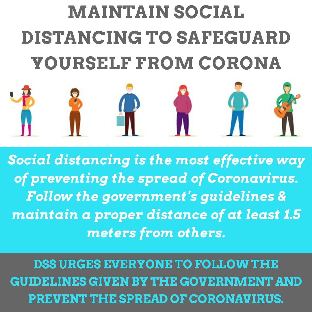 AInsaaaaaa's tweet photo. #FightAgainstCoron  @DSS urges everyone to ensure taking preventive measures for oneself and one's family to keep them safe. Do not panic, have a daily routine and follow the safety guidelines as released by the government to stay safe from Corona https://t.co/yUJ4cKtmdf