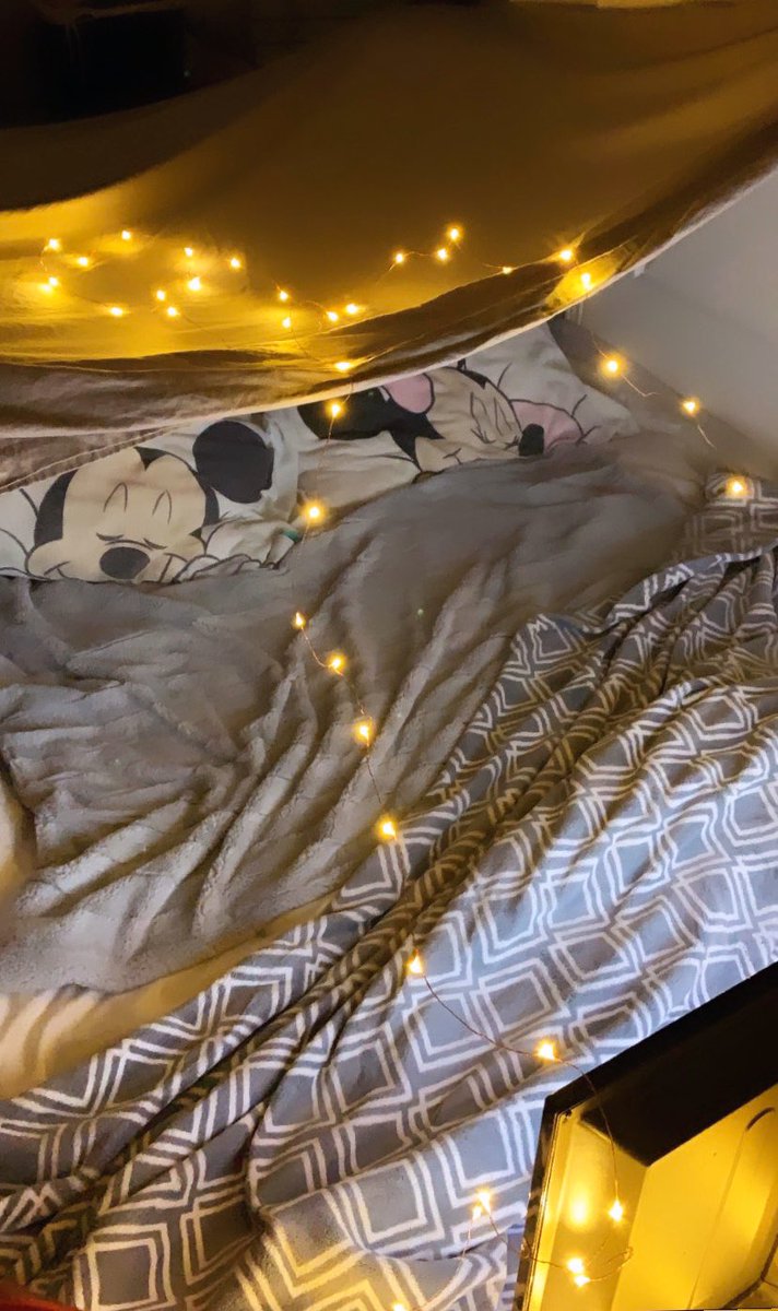 MsNYarra's tweet photo. I challenged my Gr. 3s to have some fun this weekend &amp; try 2 build an epic blanket fort! ✨ Here’s mine... I may have borrowed some @Disney pillow friends from my niece (shh!) Going to read my favourite book in there tonight #FORTNite #FortChallenge What does ur fort look like?🙊 https://t.co/vHpGd6MVfN