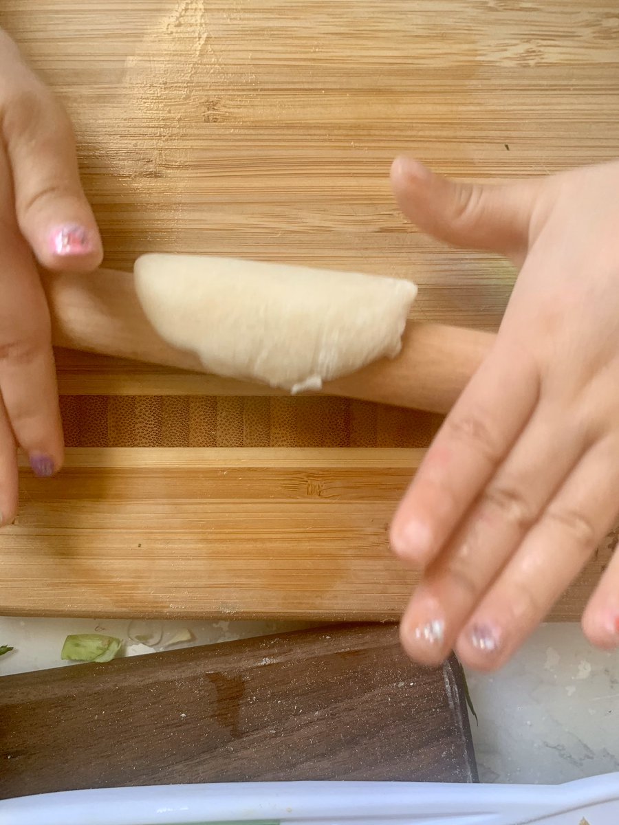 HopscotchMom's tweet photo. Making dumpling with kids is pretty much the same as making edible play doh! Mini cutting boards and rolling pins are also great for making pizza, pupusas, samosas, tortillas and more!  https://t.co/wS3JFZ0gfG https://t.co/Y4c38dGYWs