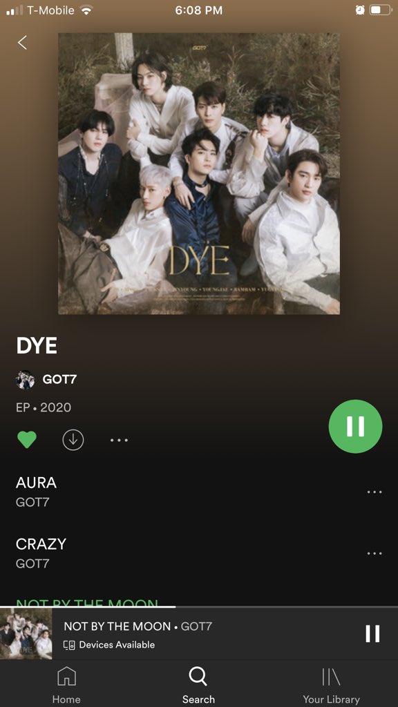 Spotify Apple MusicGoogle PlayAmazon musicWhichever works for you works for GOT7 Thanks again hopefully you can play it for your family & friends. Welcome more into the nest  #GOT7_NOTBYTHEMOON    #GOT7_DYE    #GOT7    @GOT7Official  #갓세븐