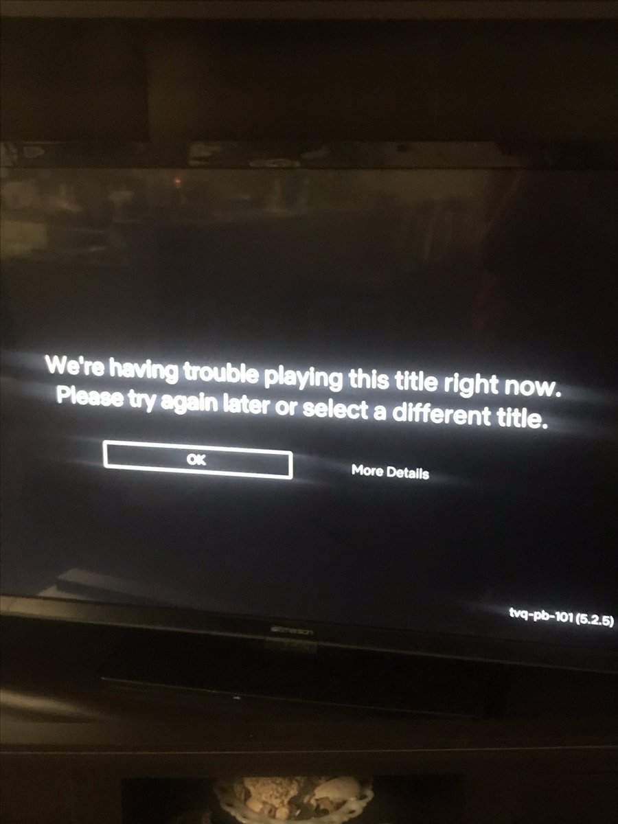 solomom1171's tweet photo. What is wrong with Netflix?? I keep getting the same message no matter what I choose. Grrrr! I blame trump! #netflixdown #netflixcs https://t.co/iude1jzeos