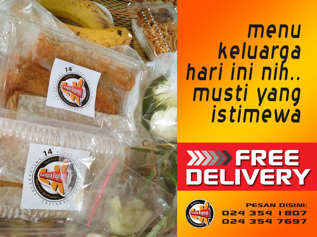 LunpiaExpress's tweet photo. Ini nih bisa dijaikan menu istimewa hari ini. Ayo pesan, kami antar atau kirim !

#pagipagi #sarapanseru #KamisAmbyar #sarapan #dirumahaja #lunpia #lumpia #lunpiaexpress #lumpiasemarang #kuliner #kulinersemarang #semarang #jateng #makanenak #makansahur #makanankitamasadepankita https://t.co/hhmcEhSPzV