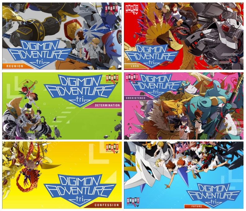 Digimon Adventure Tri Coleção 6 Filmes - Blu Ray Importado Shout Factory