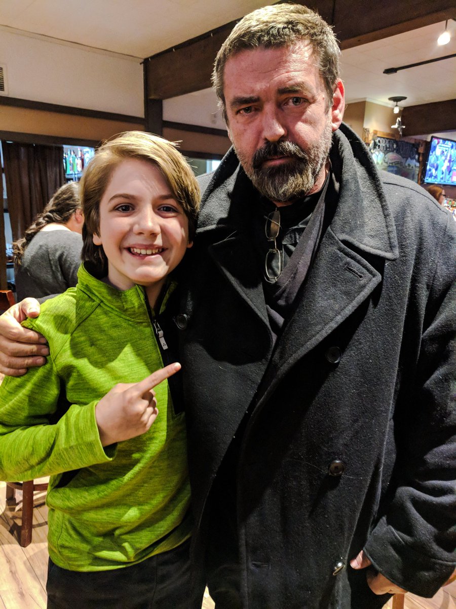 RealJudahNelson's tweet photo. This legend. @macfadyenangus Getting to see you play Robert The Bruce was such an honor. #RobertTheBruce #TheBruceWatchParty https://t.co/jYvzdxRAlQ