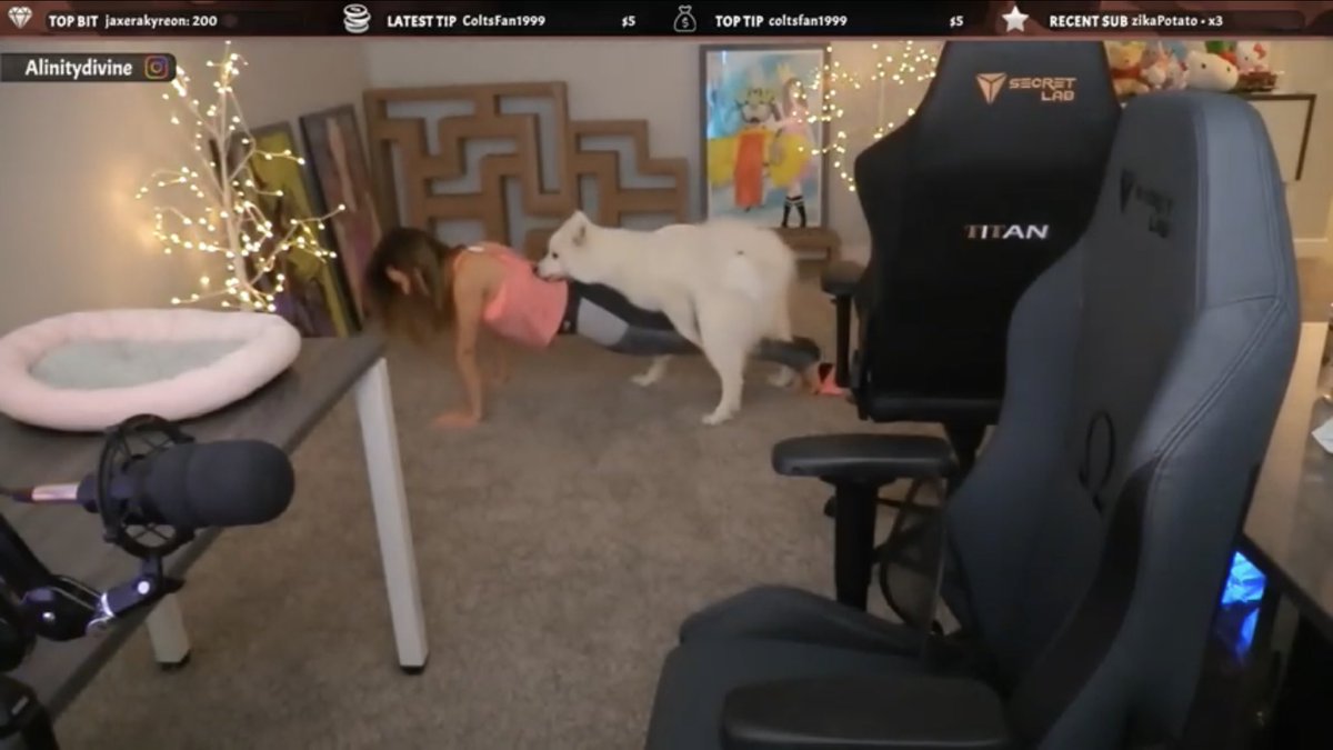 Alinity letting her dog eat her out & hump her for long periods of time (Depending on your Interpretation this could also be animal abuse)