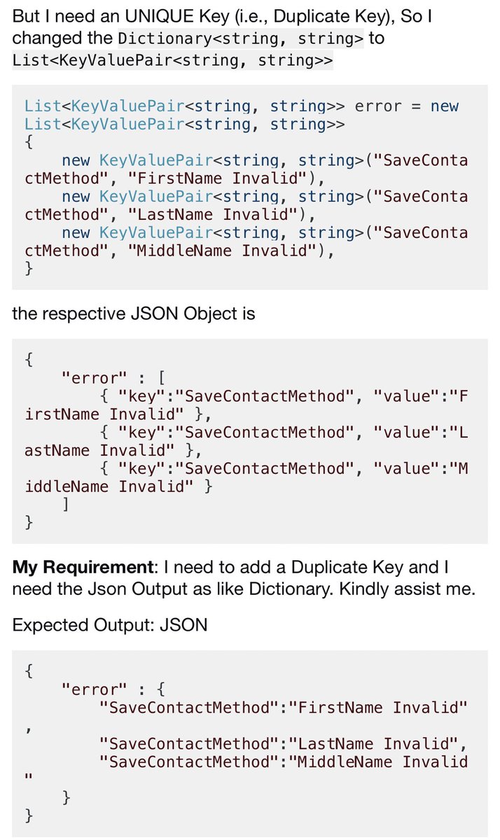 boStackOverflow's tweet image. Don’t ever do this. Invalid json
