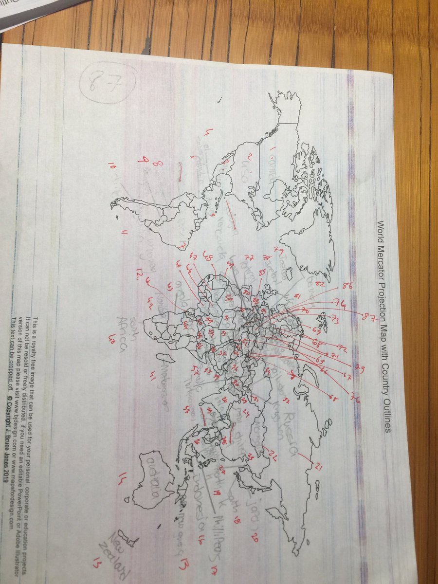 EmreUslu's tweet photo. #corona #WorldMapChallenge with my two sons. In 10 minutes  7th grade (87 countries) 10th grade (48 countries) me (56 countries) 
Oğullarımla 10 dk da #DünyaHaritasıYarışması 7. Sınıf (87 ülke) 10. Sınıf (48 ülke) ben (56 ülke) buyrun siz de ailenizle oynayın etiketle paylaşın https://t.co/fJcKfWoGZZ