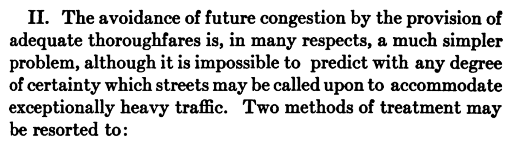 Now we turn to the mysterious future, "impossible to predict", so how can we avoid "future congestion" when we don't know where it will strike? We have two different options to solve all of our problems. This feels like a sales pitch.