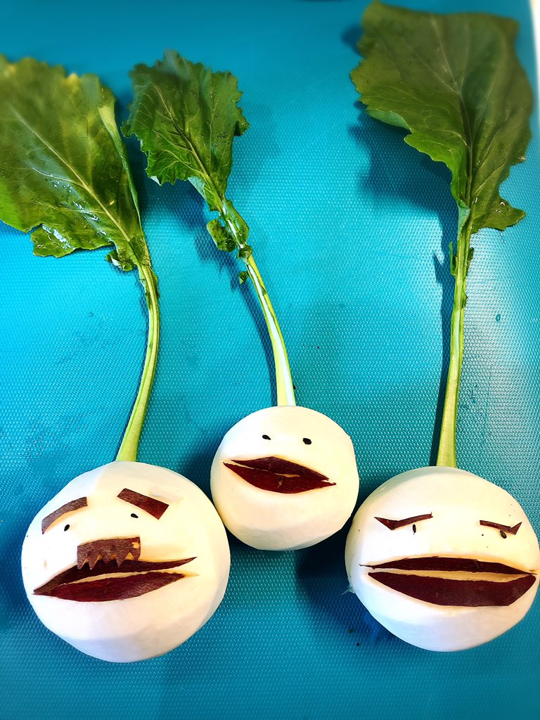 Gley Style Cafe お野菜アート カブの親子 Gleystylecafe 仕込み 野菜アート カブ 日替わりランチボックス T Co 2m7fxqjvp8 Twitter