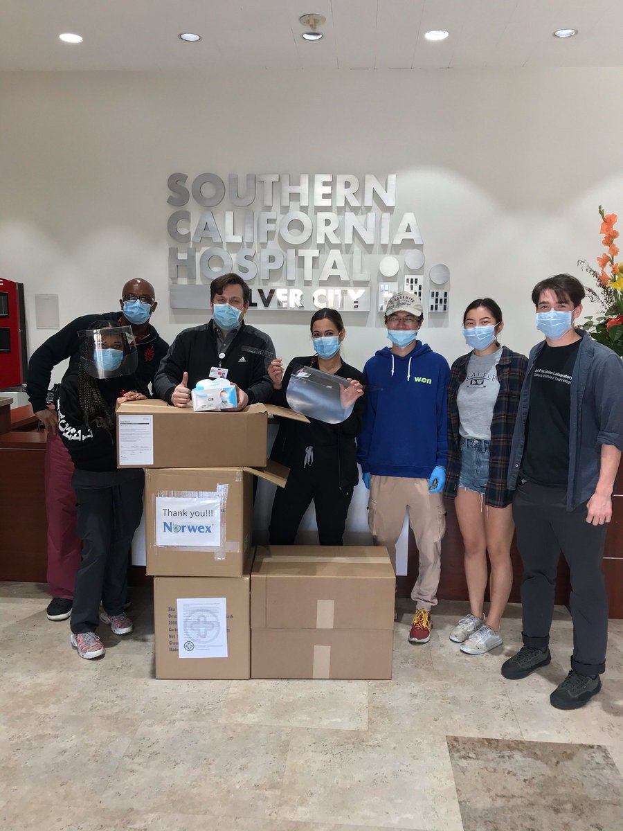 getusppela's tweet photo. A big THANK YOU to @norwex in partnership with @donateppe for their generous donation of surgical masks and to all our volunteers alongside @medsupplydrive LA who delivered them to our local hospitals!

#getusppe #healthcareheroes #covid19 #losangeles #donateppe https://t.co/yH60ZcJPpF