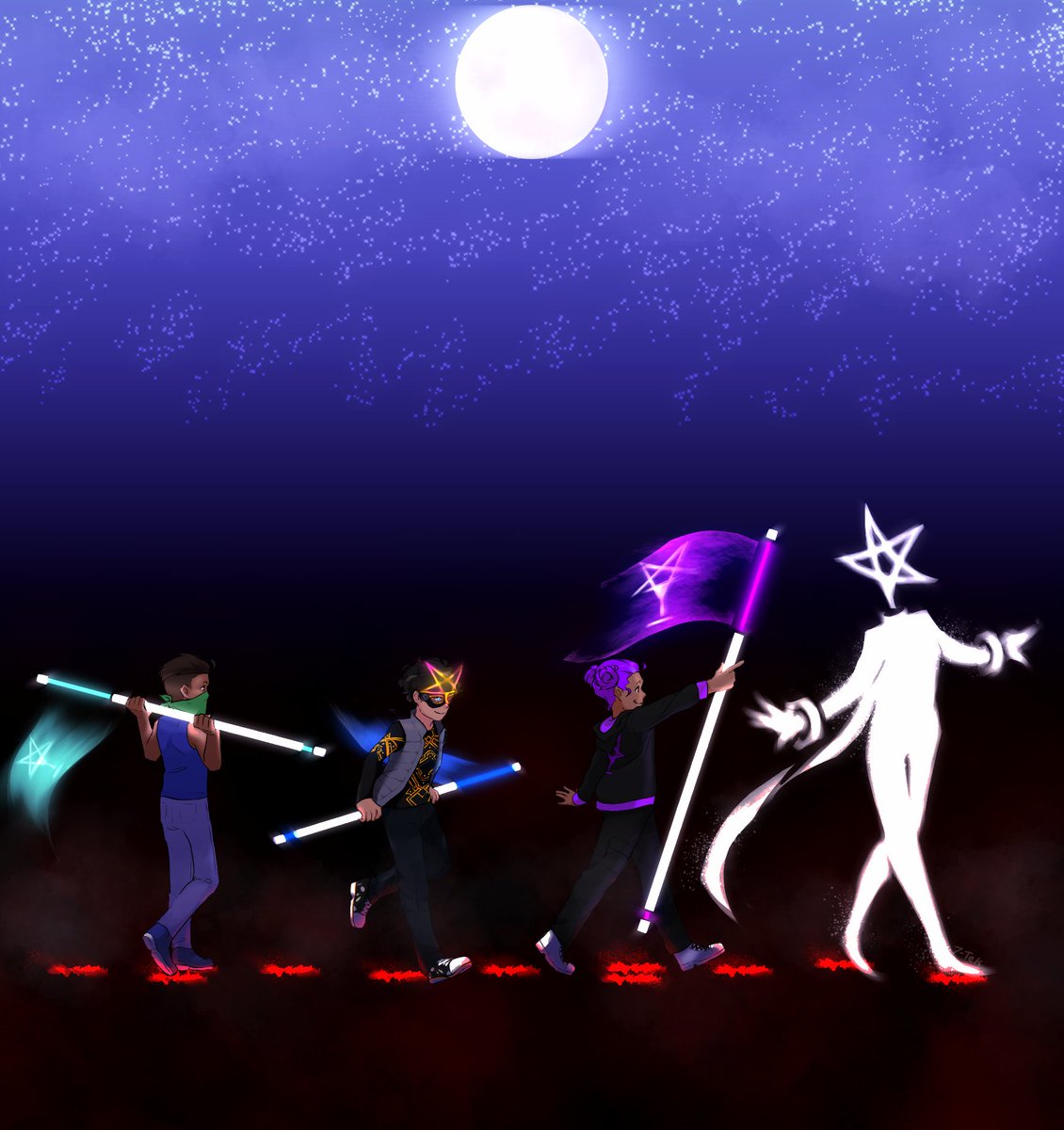 7Tek_'s tweet photo. Following God’s footsteps
#myart #fanart #theblackoutclub #tbc #redacreartclub #danceforus https://t.co/b3oCcUs5ug