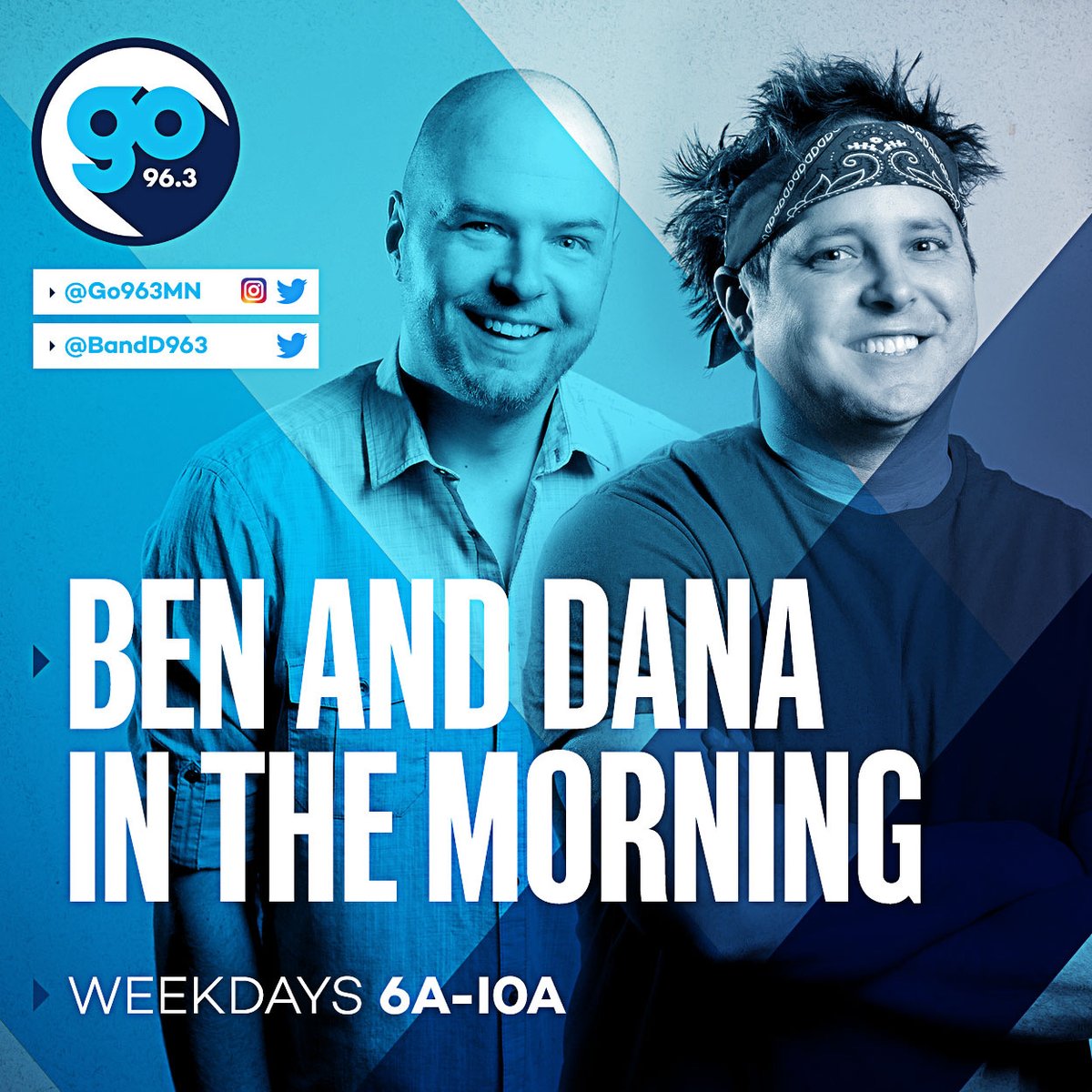 Go963MN's tweet photo. .@BandD963 are back tomorrow morning to make your #MorningsSuckLess
Tune in for some guaranteed giggles
👂: https://t.co/UnHHKA77HV https://t.co/XNaA9V05DW