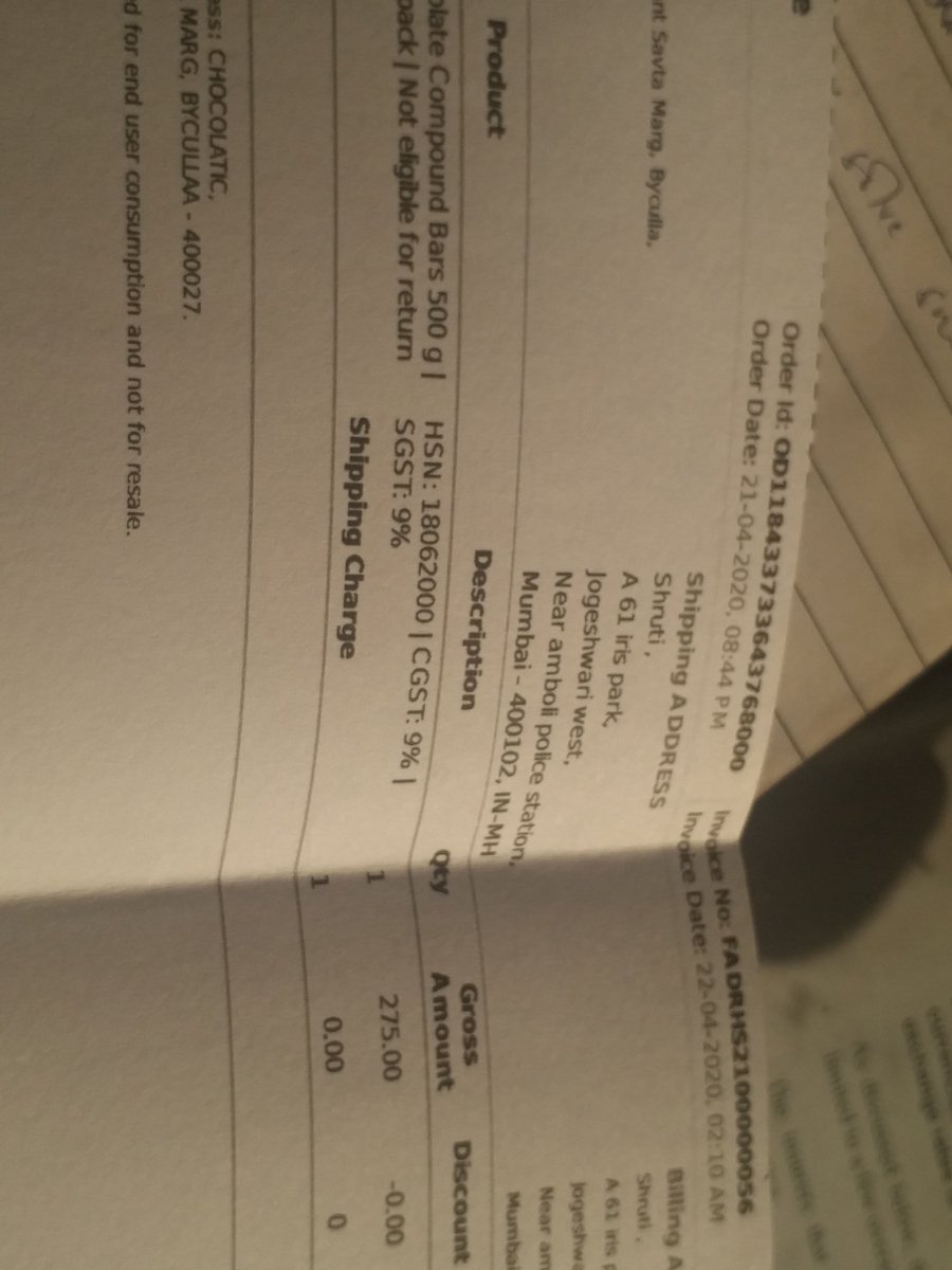 shruti_java's tweet photo. Flipcart we did not expect a reputed company like you to cheat the customers like this... This is my second order where you have seriously over charged over the MRP... Shameful act.@Flipkart @consumerforum_ @anandbhatia75 https://t.co/NWgPt9ed0b