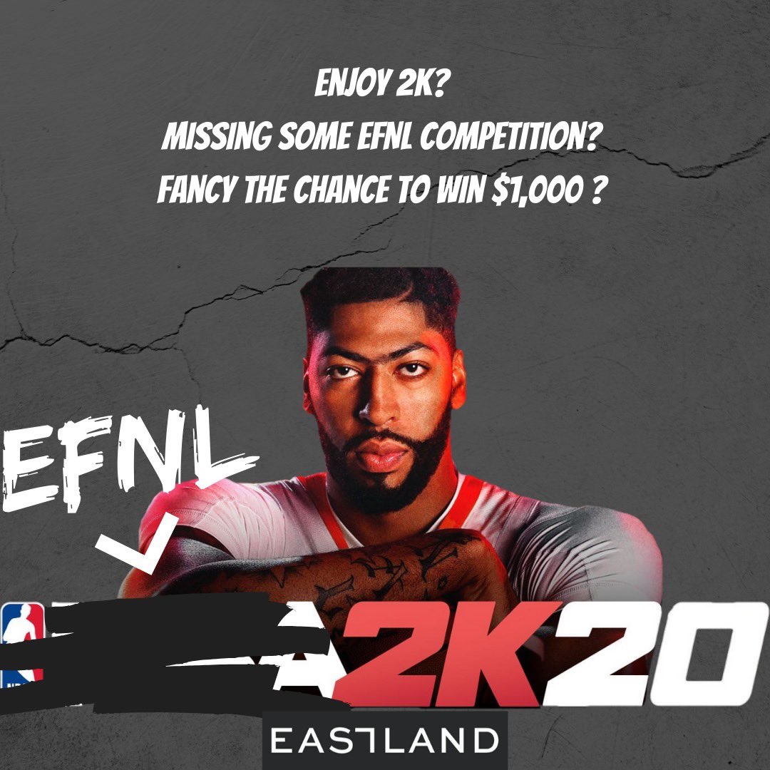 ESPORTS | Are you missing EFNL Competition? 
Fancy winning $1,000 and other prizes?

We're looking for nominees from each EFNL club to compete in our Eastland ESports tournament on the PS4! 

If you'd like to represent your club send your details to the EFNL Facebook Page!