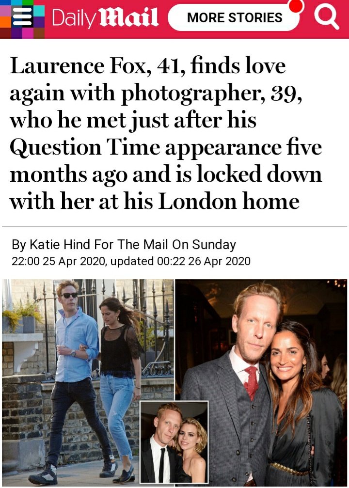 There was also an exclusive in the MoS today about Fox finding love with a photographer so god knows where Grant fits in.