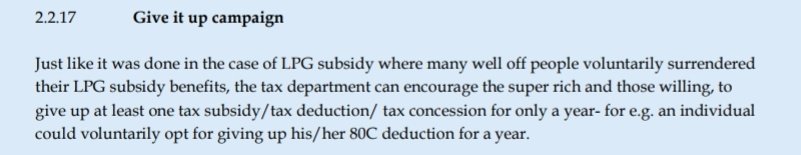 Sixth Suggestion: Asking the rich to Give-it UP at least one tax-deduction they are eligible for. (Yes, we know how that will work)