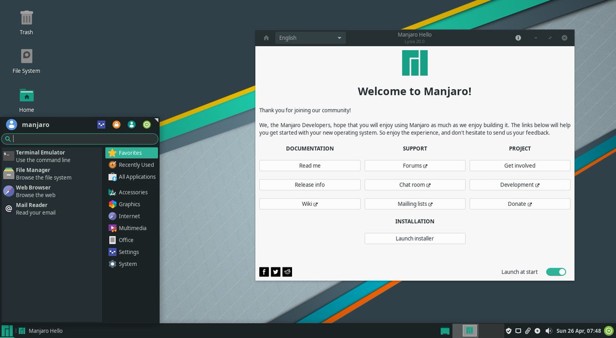 Manjaro 20.0 “Lysia” disponibile al download