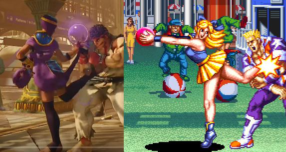 therealundamned's tweet photo. Played SNK's Savage Reign (1995) for the first time recently and immediately noticed some "similarities" between the character Carol and Capcom's Menat from Street Fighter V: https://t.co/SkVloqrU02