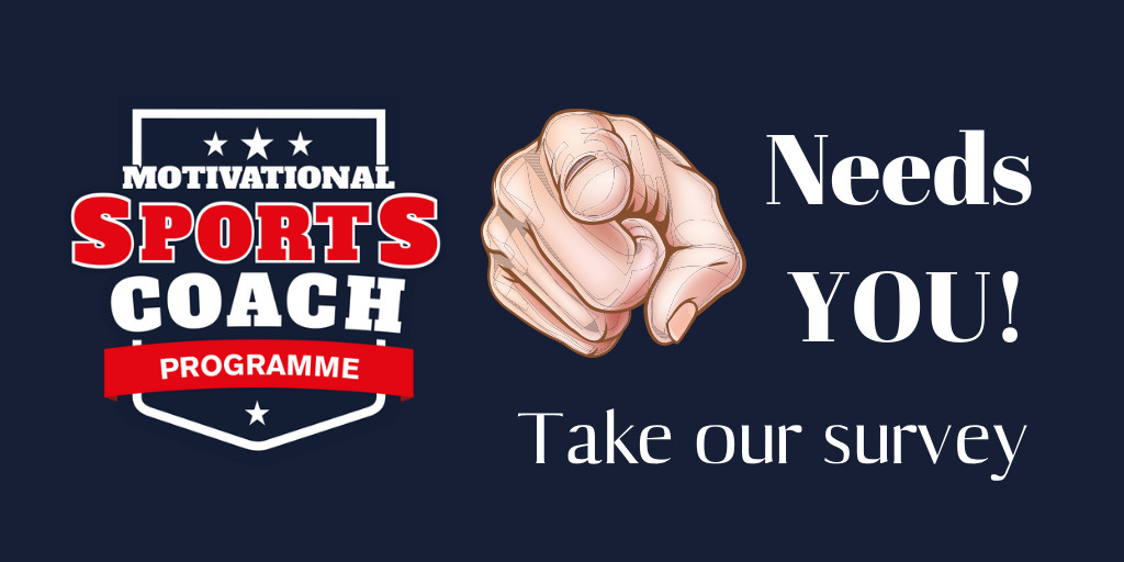 The Motivational Sports Coach Programme needs you!

We are researching the needs of coaches to help us design a virtual learning programme that focuses on the psychology of the coach, athlete, relationship and team environment.

Take the survey 👉 bit.ly/MotSportsCoach…