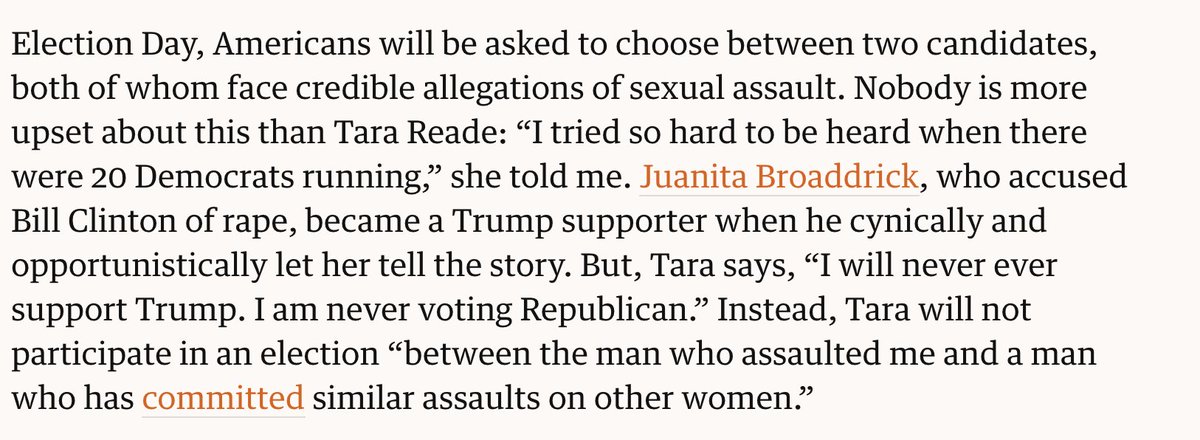 Dear people who attack  #TaraReade: read these two paragraphs. If you feel no empathy for Tara and think you're the victim being attacked, it means you're one of the bad guys; If you feel even conflicted but less critical of Tara it means you still have a soul.