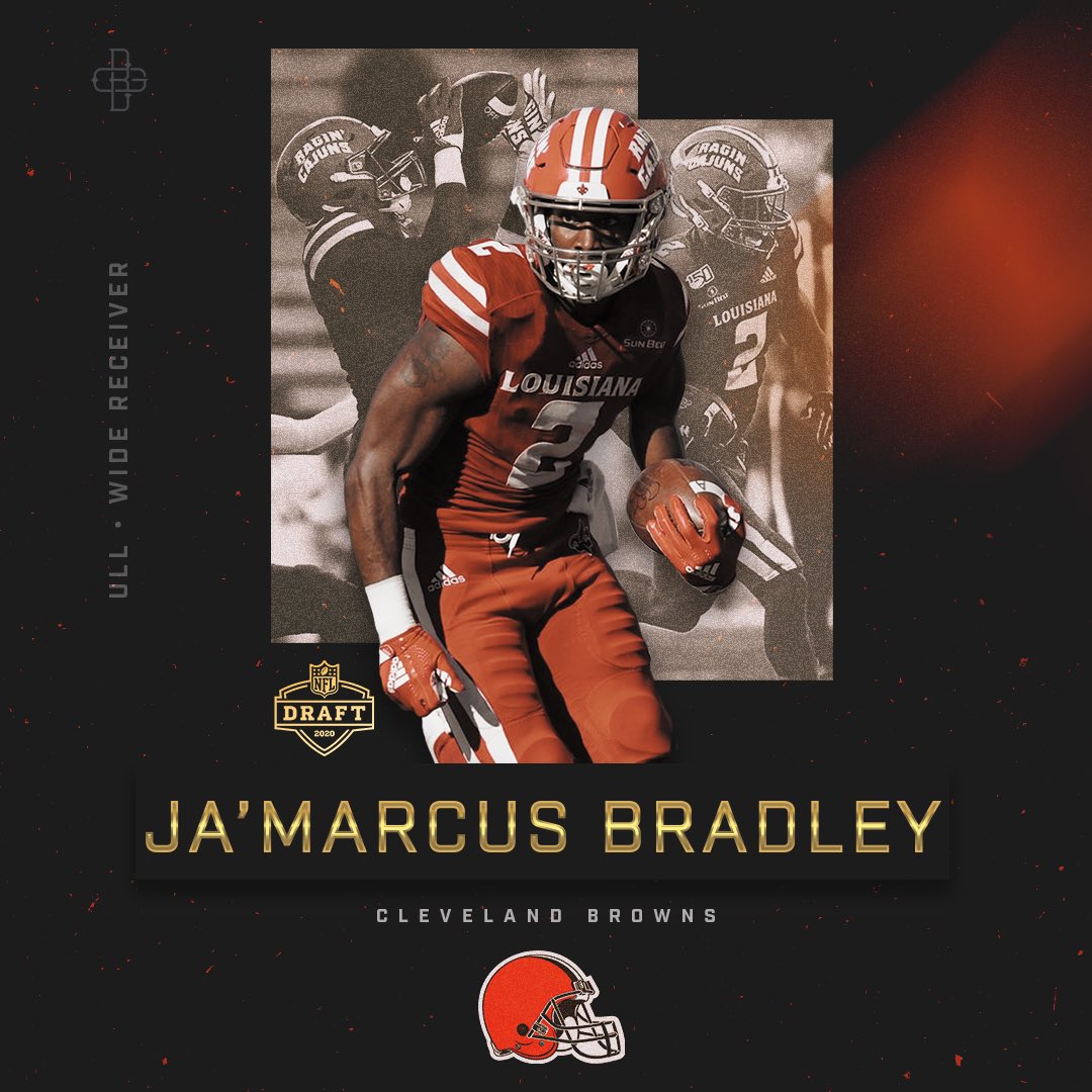 Neely_TigerTalk's tweet photo. Big Props!!! From @RaginCajunsFB to the @clevelandbrowns  - @ballengeegroup #JamarcusBradley - ✊🏽😤 - #MakeItMatter https://t.co/ehCP9uUJzI