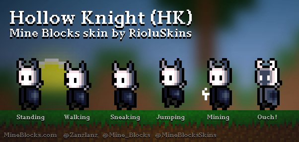 Mine Blocks Skins on X: Hollow Knight (HK) skin by RioluSkins!    / X