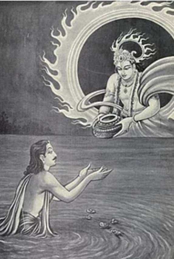  #AkshayaTritiya2020  #AkshayTritiya thread : When Pandavas were exiled, Draupada was scared how she could provide for food for themselves in forest for 12 years. It was on this day, that Lord Surya gave Yudhishthira Akshaya Patra, a divine vessel that provided unlimited food.