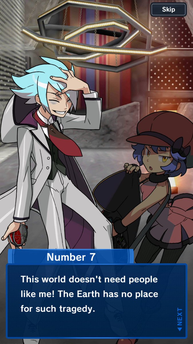 liIoure's tweet photo. @vergolophus then you have number 7 from the pokemon duel mobile game, whose mom dies of illness, father abandons him, and he commits murder via arson of his own home canonically, shown in flashbacks
and then in present day he implies suicide https://t.co/LYnC6woUOQ