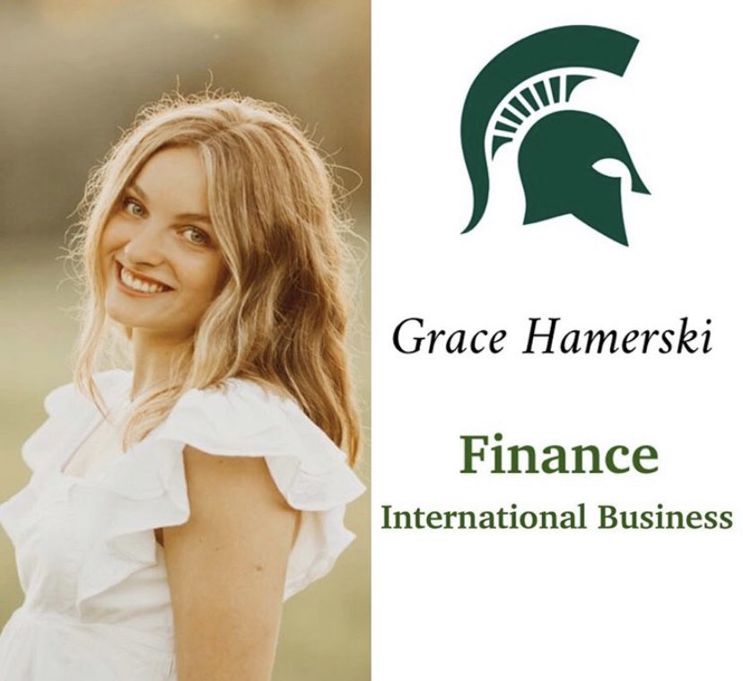 today’s senior sendoff goes to <a href="/gracehamerski/">Grace</a> !! this ds turned outside will be continuing her education at Michigan State University with a major in finance. congrats grace, go spartans! 💚🤍
