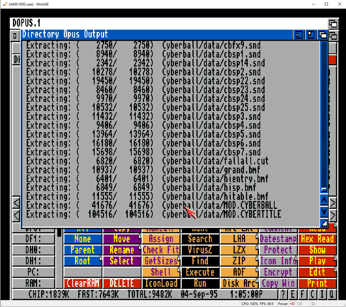 So after the fun of having my Amiga 600's workbench install go pear shaped, going through and re-building it slowly. Thank the retro gods that WinUAE makes this a (fast) breeze to do!