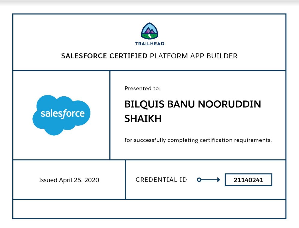 sbilquis27's tweet image. Woot! Woot!🥳Just passed my #PlatformAppBuilder exam online!💃#4xcertified #AwesomeAdmin

Thank you, @trailhead 😍for awesome modules &amp;amp; FREE @salesforce Certification Days Webinar!🥰

#SalesforceCertfication #Trailblazer #SundayMorning #SalesforceOhana #TrailblazerCommunity